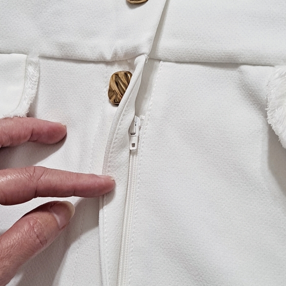 Zara~ White Sleeveless Blazer Romper - Picture 6 of 7